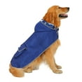 thumbnail image 3 of HDE Reversible Dog Raincoat Hooded Slicker Poncho Rain Coat Jacket for Small Medium Large Dogs Sharks 3XL, 3 of 6
