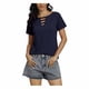thumbnail image 2 of Puntoco Mujeres Cuello Redondo Color Sólido Manga Corta Casual Todo-Fósforo Pullover tops Puntoco Puntoco-4282, 2 of 6