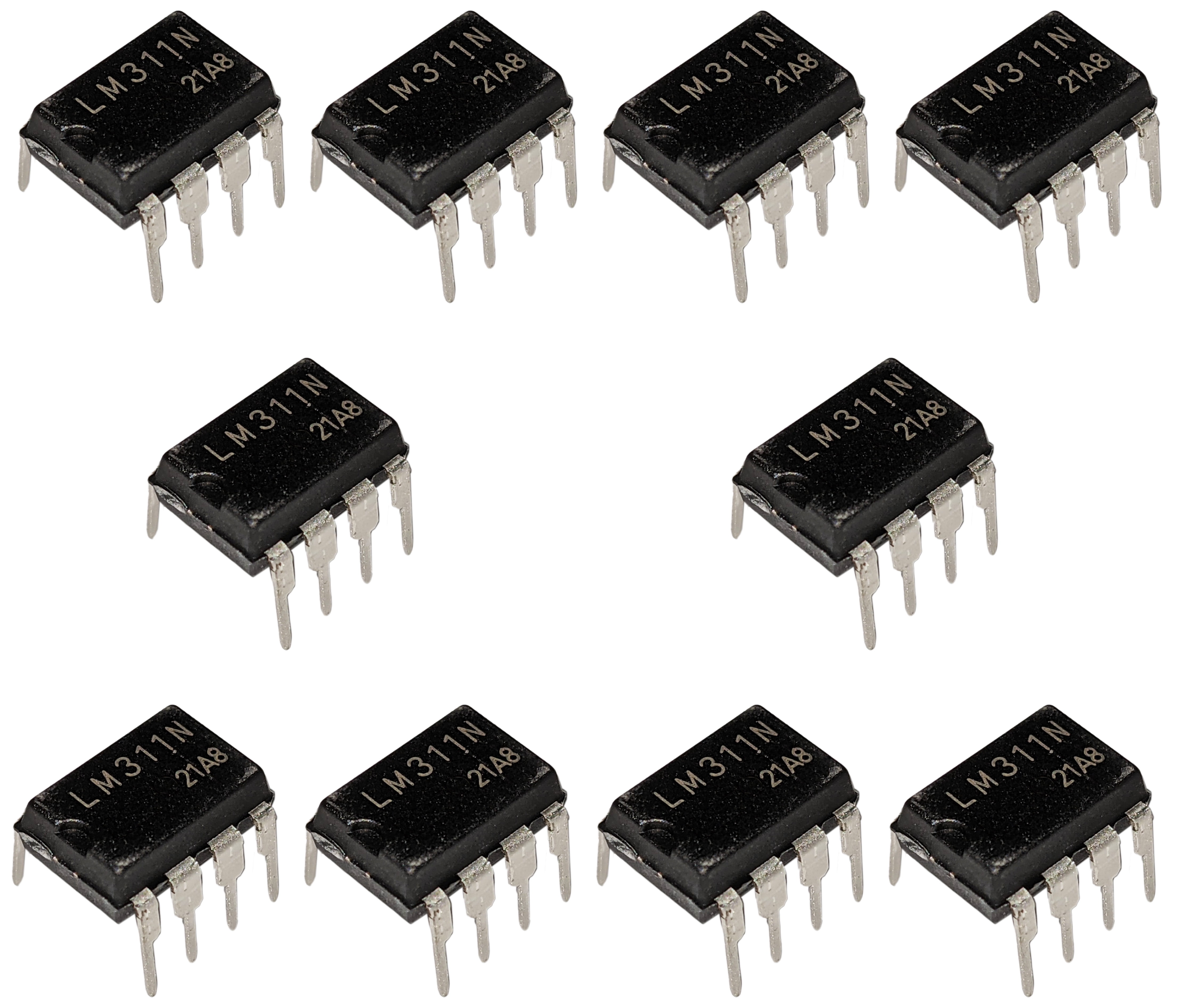 10 Pack LM311 8 Pin High Performance Voltage Comparator Linear ICs