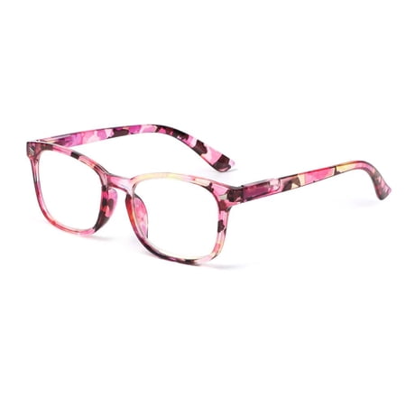 Women Vision Care Flower Vintage Classic Computer Goggles Reading Glasses Presbyopia Eyewear Anti-blue Light Eyeglasses PURPLE STRENGTH 1.50