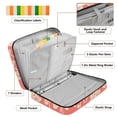 thumbnail image 4 of Haosy Accordion File Organizer Zipper Binder 500 Sheet 6-Tab Expanding File Folder Multi-Pocket 1.2 Inch 3 Ring Elegant Coral Flower Plant, 4 of 7