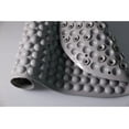 thumbnail image 2 of J&V TEXTILES Bubble Bath Mat 15 x 27 Inch, Extra Long Coverage, Oval Shape, Machine Washable Gray, 2 of 4