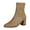 Gold, variant on Modisza Women's Fashion Ankle Boots Glitter Sparkly Mid Calf Booties Ladies Outdoor Comfortable Low Heel Party Dressy Boot