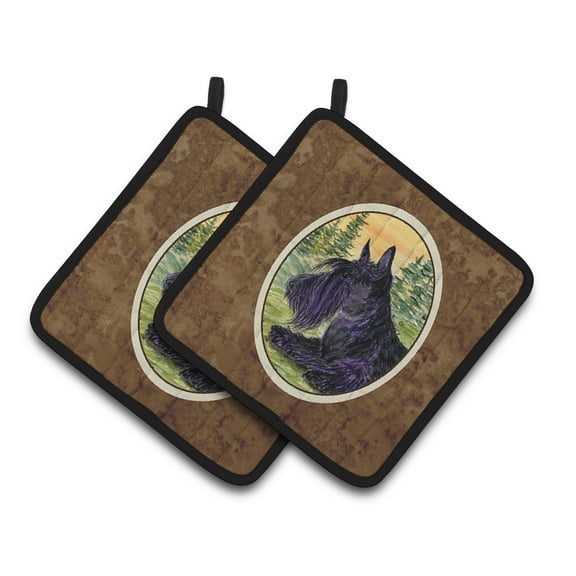 Scottish Terrier Pair of Pot Holders