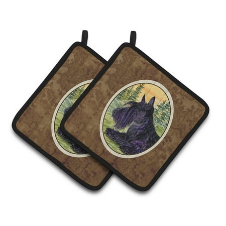 

Carolines Treasures SS8511PTHD Scottish Terrier Pair of Pot Holders 7.5HX7.5W multicolor