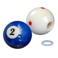 thumbnail image 4 of Bola de billar con agujero para práctica de billar. Ayuda para apuntar. Con bola objetivo, 4 of 9
