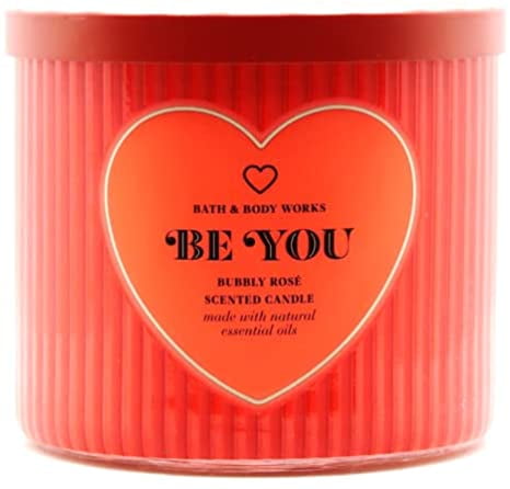 bath and body works bubbly rose candle