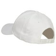 thumbnail image 3 of Mini Girl Embroidered Cotton Cap - White OSFM, 3 of 5
