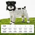 thumbnail image 3 of FEISHENTT Pet Anti Dust Pants, Anti- Waterproof Rain/Snow Boots with Adjustable Suspender, Dog Paw Protector Shoes Protective Windproof Raincoat, 3 of 9