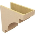 thumbnail image 5 of 9"W x 18"D x 18"H Classic Mediterranean Rough Cedar Woodgrain TimberThane Corbel, Primed Tan, 5 of 6