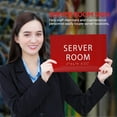 thumbnail image 5 of ADA CENTRAL SIGNS - 6" X4" Server Room Sign - ADA Compliant Tactile Graphics Grade 2 Braille Text | Wall Mount Plastic IT Staff Signs for Offices, Hotels, Schools, Warehouses, and Construction Site, 5 of 7