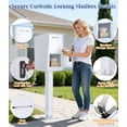 thumbnail image 4 of Esheno Secure Locking Mailbox Galvanized Steel with Combination Lock Key Anti Theft Rainproof for Packages Mail White, 4 of 7