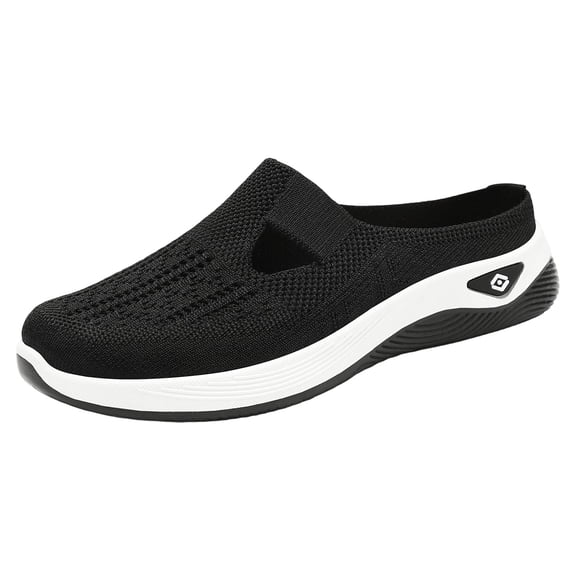 Yyuenw Women Mesh Slip On Mule Clogs Backless Walking Platform Casual Slide Shoes