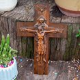 thumbnail image 2 of Holy Trinity Cross with Wooden Design and Holy Scriptures P2O4, 2 of 8