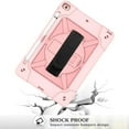 thumbnail image 7 of SOATUTO For iPad 9th 2021 Case Hybrid Shockproof Rugged Protection Cover with 360 Degree Kickstand/Hand Strap and Carrying Shoulder Strap For Apple iPad 9th 8th 7th Generation 10.2 inch -Rose Gold, 7 of 7
