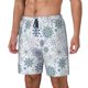 thumbnail image 1 of Fotbe Retro ice blue snowflakes Traje de Baño para Hombre – Shorts de Natación de Secado Rápido con Forro y Bolsillos-Medium, 1 of 6