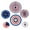 🔥 Multicolor_Hot#7644, variant on Independence Day Party Supplies | Red White Blue Paper Fans 6 Pack | Patriotic Hanging Decorations | Fourth of July, Memorial Day, Homecoming | Vibrant Alternating Colors | Easy Setup