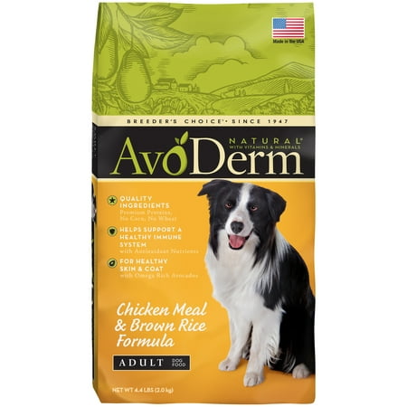 AvoDerm Natural Chicken Meal and Brown Rice Formula Adult Dog Food,