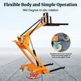thumbnail image 5 of 1100LBS Capacity Full Electric Pallet Stacker Walkie Forklift - 5.6FT Lifting Height Portable Material Handling Lift Truck with Foldable Design for Warehouse, Factory, Logistics & Retail, 5 of 8
