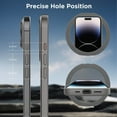 thumbnail image 6 of Xpression Phone Case For Apple iPhone 17 AIR Translucent Matte Finish, MagSafe Compatible, Built-in Ring Stand, Shockproof Protective Back Cover, Gray, 6 of 8