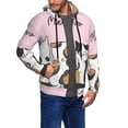 thumbnail image 2 of Naloa Cute Cats Men’s Hoodies, Zip up Hoodie, Sweatshirts,Hoodies for Men Sizes S-3XL-XX-Large, 2 of 5