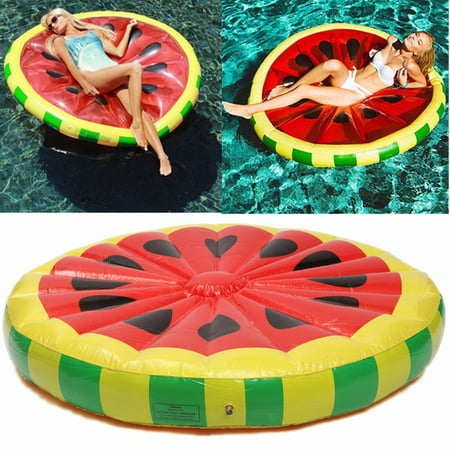 Watermelon Island Inflatable Giant 160cm Lake/River Floating Fun Lounge Raft Swimming Pool Toy