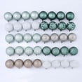 thumbnail image 2 of Holiday Time 40 Count Shatterproof Ornaments- Green, Silver & White, 2 of 6