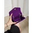thumbnail image 6 of RUMANLAND Women's Purple Velvet Evening Clutch Purse Rhinestone Handle Crystal Tassel Party Handbag, 6 of 6