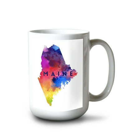 

Lantern Press 15 fl oz Ceramic Mug Long Beach Island New Jersey Graphic Pastel Sea Turtle Dishwasher & Microwave Safe