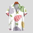 thumbnail image 5 of EQWLJWE Hawaiian Shirts for Men Trendy Easter Day Button Down Shirt Fun Easter Eggs Print Short Sleeve Tropical Holiday Top for Easter Day, 5 of 5