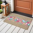 thumbnail image 4 of 2x3 Ft Entryway Area Rug, Pink Starfish Abstract Kitchen Rug Runner Washable Floor Mat, Ocean Conch Coastal Coral Non Slip Indoor Door Mat Throw Carpet for Bathroom Living Room Bedroom, 4 of 8