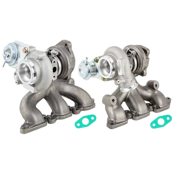 Pair Twin Turbo Turbocharger Kit w/ Gaskets For Volvo XC90 S80 T6 2002 2003 2004 2005 - BuyAutoParts