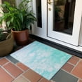 thumbnail image 6 of Addison Rugs Chantille Indoor/Outdoor Transitional Abstract Aqua Washable Rectangle Rug, 1'8" x 2'6", 6 of 6