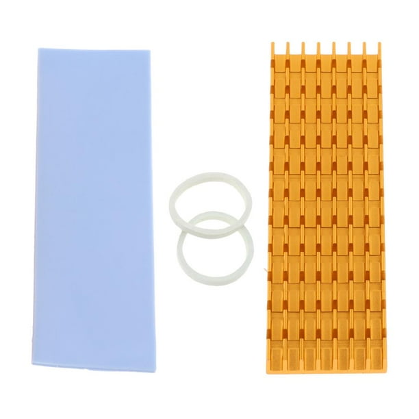 M.2 2280 SSD Kit De Enfriamiento De Disipadores Térmicos + Almohadilla Térmica A Base De Silicona Dorada