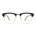 thumbnail image 1 of Iconic Brownline Half Rim Blue Light Blocking Computer Glasses Tortoise Gold, 1 of 4