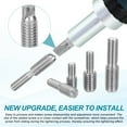 thumbnail image 4 of Uxcell 5Pcs Slotted Head M5x15 to M8x15 Double End Threaded Stud Screw Bolt, 30mm L, 4 of 7