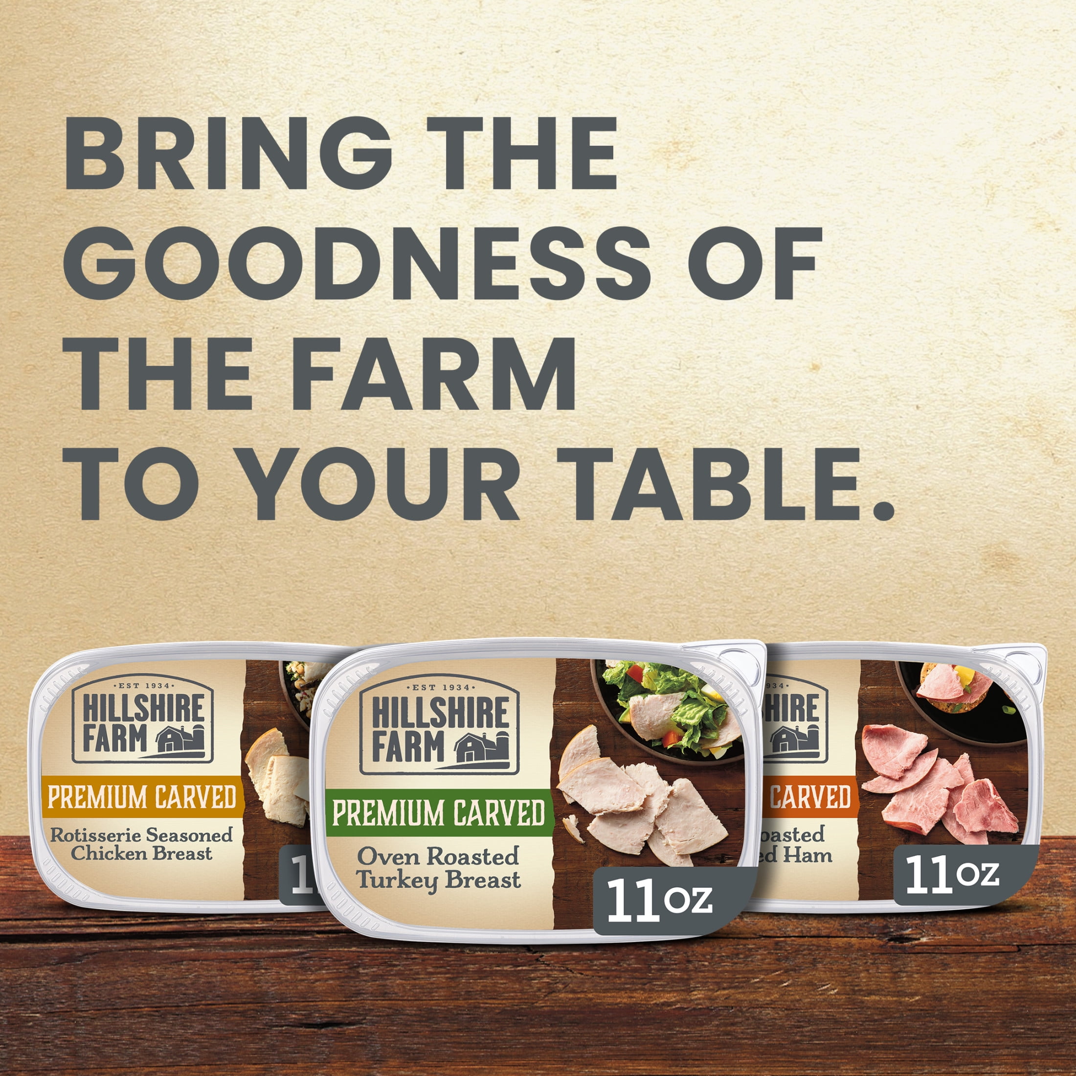 Hillshire Farm Premium Carved Sliced Oven Roasted Turkey Breast Lunchmeat, 11 oz Plastic Tub, Refrigerated