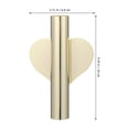 thumbnail image 3 of Raindrops Wall Mounted Flower Tube Heart Metal Vase for Decoration, 3 of 7
