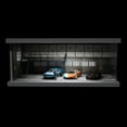 thumbnail image 4 of 1/64 Scale Diorama Car Garage Model LED Light Car Repair Workshop Scene Model Case, Parking Lot Model for Diecast Car Display, with Acrylic Dust Door, 4 of 9