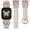 Starlight/Silver&Rose Gold, variant on Wearlizer Silicone Watch Band Compatible with Apple Watch Bands Women Celtic Knot Design Adjustable Strap for Series 11/10/9/8/7/6/5/4/3/SE/Ultra 38/40/41/42/44/45/46/49mm