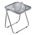 thumbnail image 4 of jifeng TV Tray Table Folding TV Tray Table Small Dining Chair Space Saving Coffee Table clear, 4 of 9