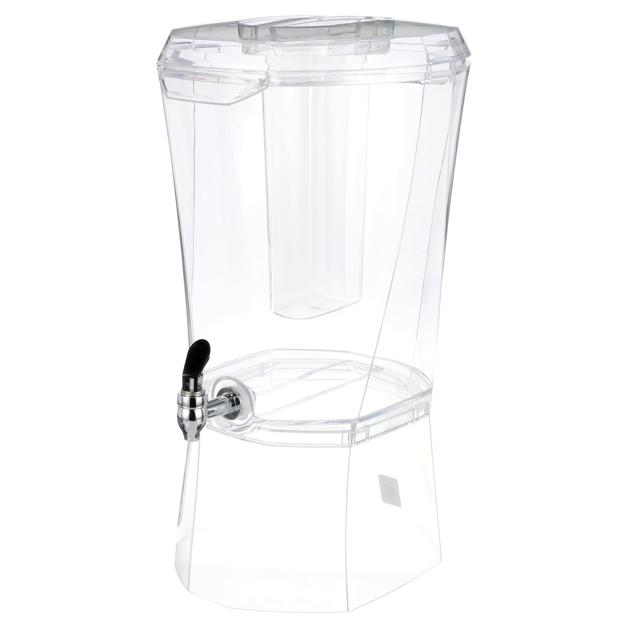 1.45 Gallon Beverage Dispenser for Fridge, Rotate 360° Removable 4-Grid  Plastic Drink Dispenser, Clear Refrigerator Juice Dispenser with Lid and  Spout