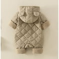 thumbnail image 4 of Winter Coat Cute Puffer Romper Outwear Coat for Boy Clothes Solid Cartoon Printed Long Sleeve Baby Boys Girls Snow Suits 12-18 Months, 4 of 4