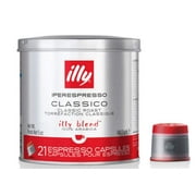 illy Coffee, iperEspresso Capsule, Classico Medium Roast Espresso Pods, Compatible with illy iperEspresso Machines, 21 Count (Pack of 2) (Packaging may vary)