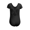 thumbnail image 4 of Justaucorps-jupe de Ballet pour Filles, Tout-Petits, Dos Ajouré, Robe de Danse, Combo, Noir, 6-7 Ans, 4 of 9