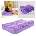thumbnail image 2 of TPE Without Pressing Pillow Gel Relieved Skin -Friendly Grid Core Pillow Core Pillow Silicone Bonding Cervical Spine Pillow Deep Sleep Pillow (No Pillowcase,25x30x10cm), 2 of 8