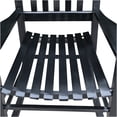 thumbnail image 5 of JERFIT Solid Wood Rocking Chair for Porch - All-Weather Black Hardwood Rocker with Wide Seat & Armrests for Patio, Deck, Garden, 5 of 7