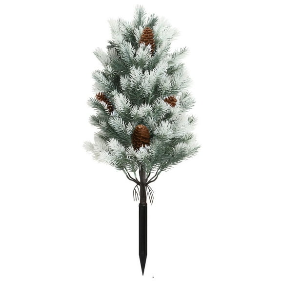 Artificial Cedar Trees with UV Protection - Realistic Faux Cypress Plants with Ground Spikes for Outdoor & Indoor Use | Front Porch, Garden Entryway, and Patio Greenery Decor