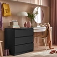 thumbnail image 6 of Hommpa Black 6 Drawers Dresser for Bedroom, Chest of Drawers TV Stand Dresser for Closet, Wooden Modern Storage Cabinet for Women Kids Baby Nursery Girls Living Room Furniture, 6 of 6