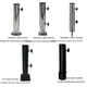 thumbnail image 1 of Los productos de soporte de sombrilla son adecuados para accesorios de base de sombrilla para exteriores negros de 30 cm para fijar en la carcasa de la base de sombrilla del piso de cemento, 1 of 3